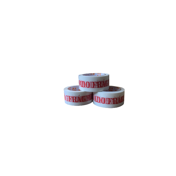 Fita adesiva cuidado frágil 48mm X100m - Pack com 3 unidades