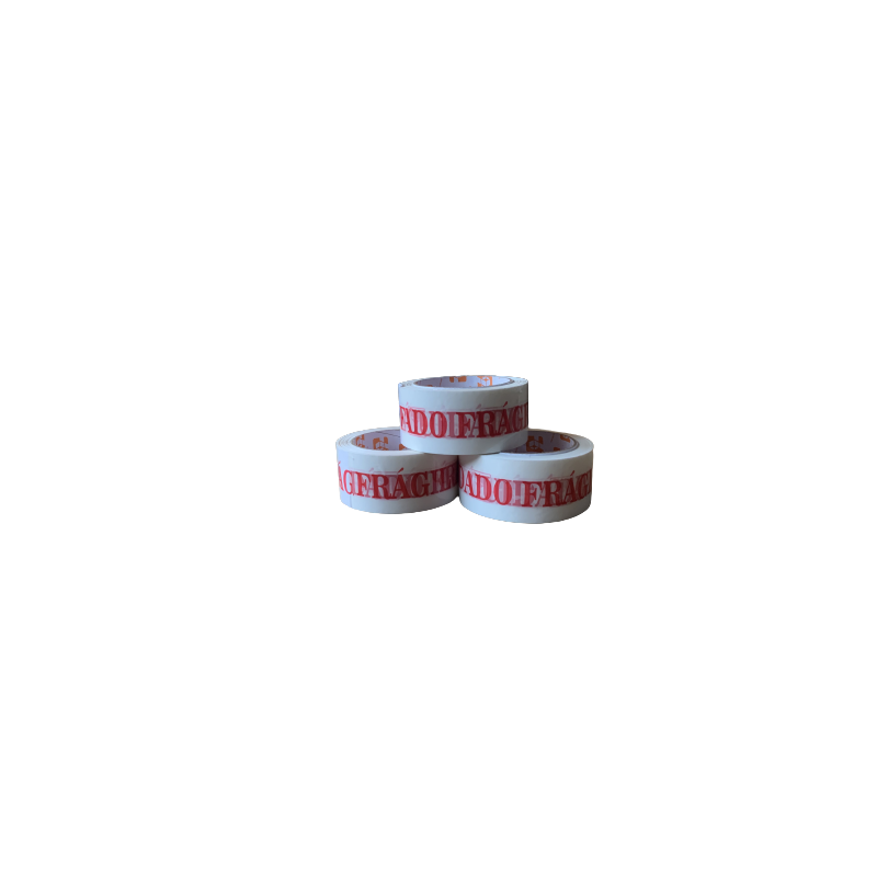 Fita adesiva cuidado frágil 48mm X100m - Pack com 3 unidades