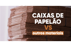 Comparação entre caixas de papelão e outros materiai