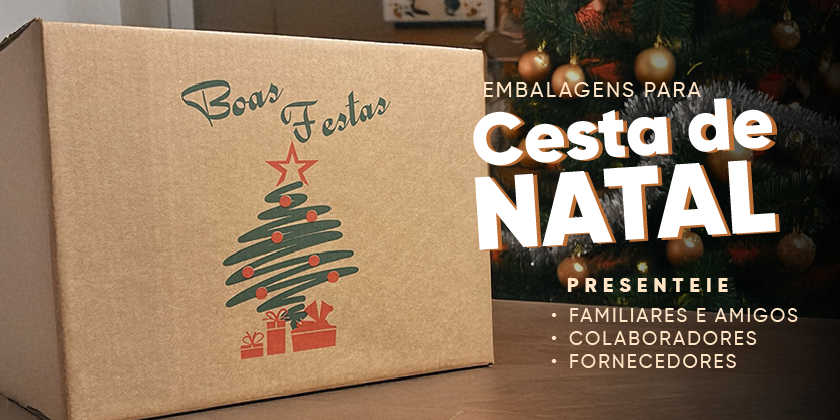 Cesta de Natal em caixa de papelão: Monte a sua com estilo e criatividade